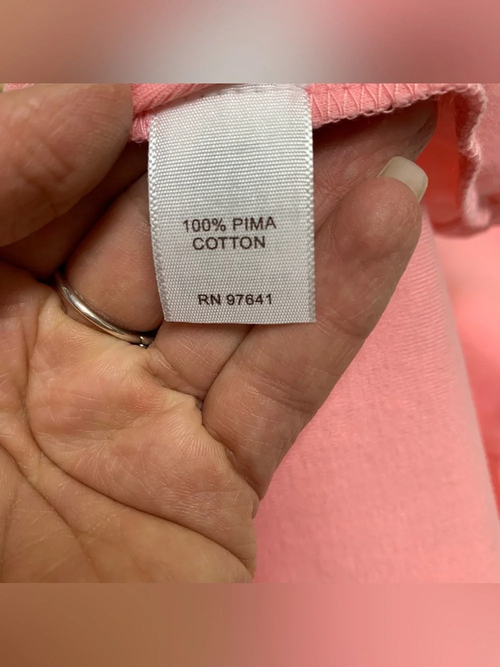 J. Jill Pima Cotton V-Neck Elbow Sleeve Straight Hem Pink Tee Shirt Sz L Casual - Picture 8 of 11